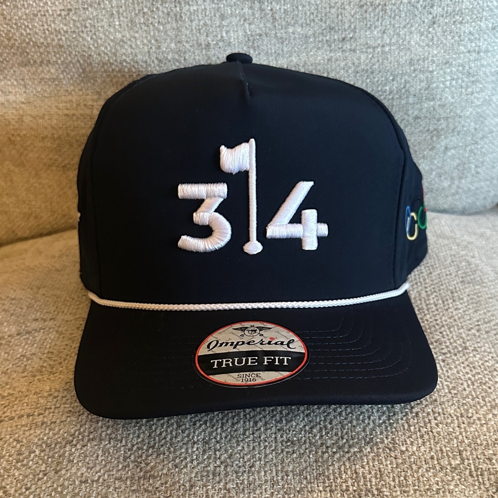 Imperial navy golf Cap with White Embroidery